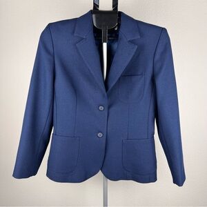 Haberdashery by Personal Navy Blue Tailored Blazer Size 10 Office Preppy Jacket